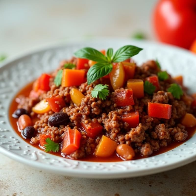 Healthy Beef & Bean Homestyle Chili