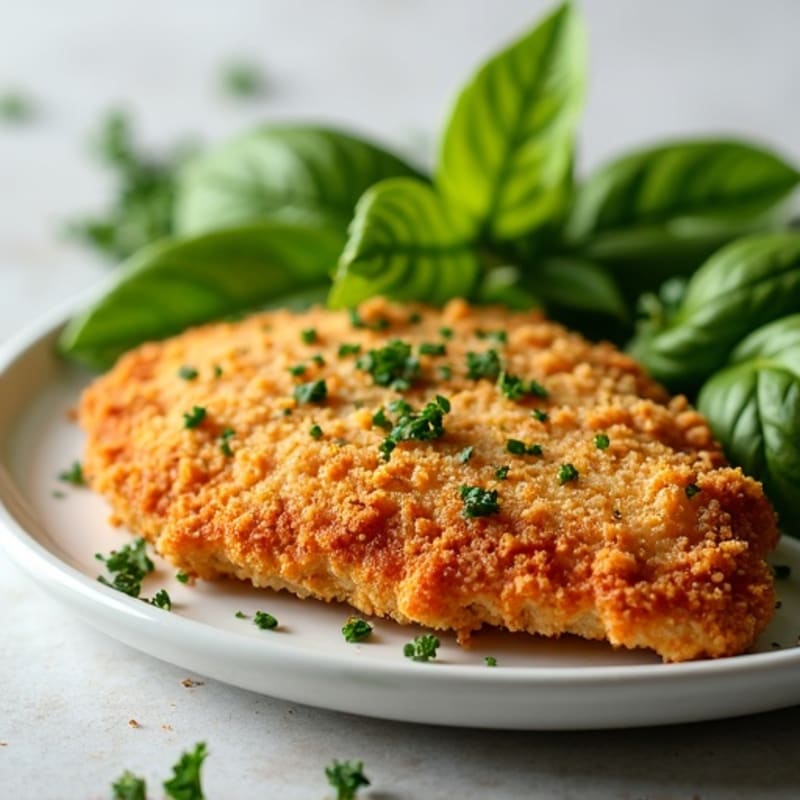Crispy Baked Chicken Cutlets with Fresh Herbs
