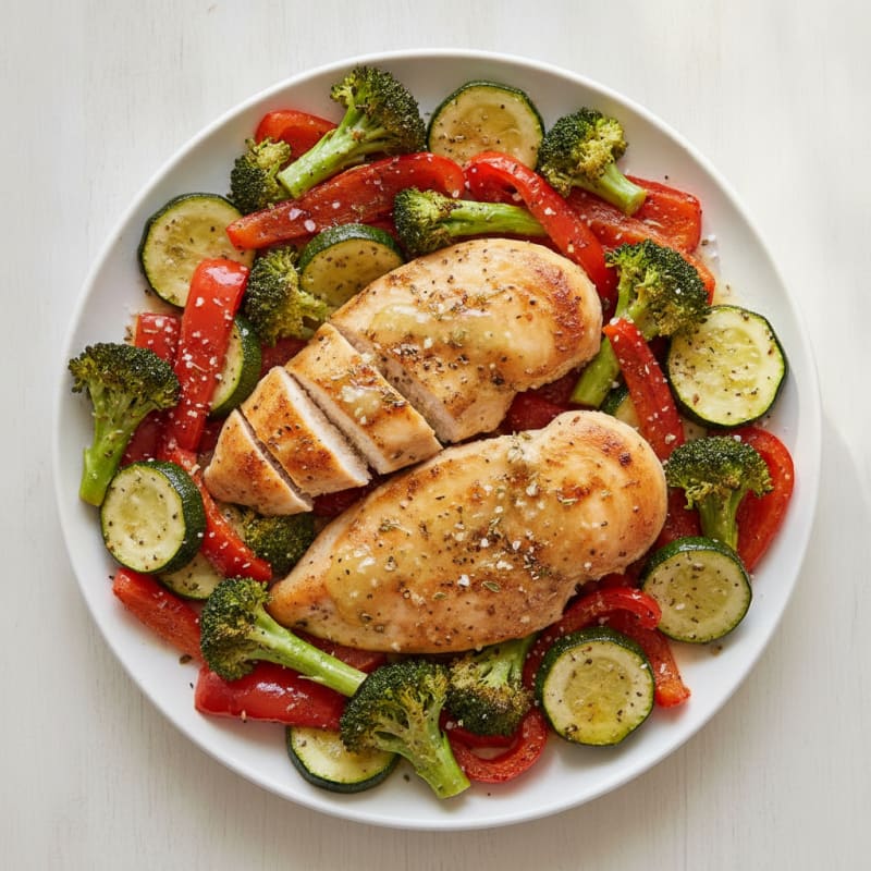 Sheet Pan Lemon Herb Chicken and Veggies