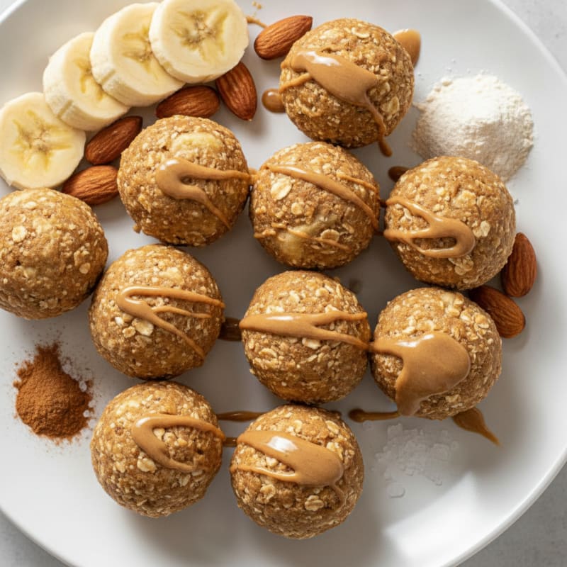 Banana Almond Butter Energy Bites