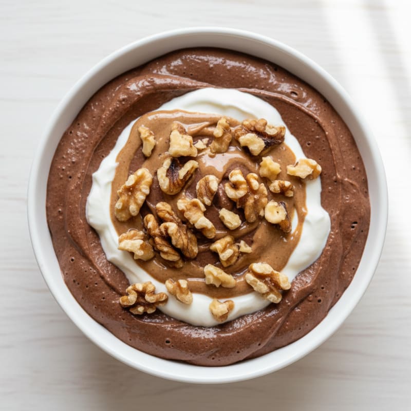 Silky Chocolate Protein Pudding with Greek Yogurt