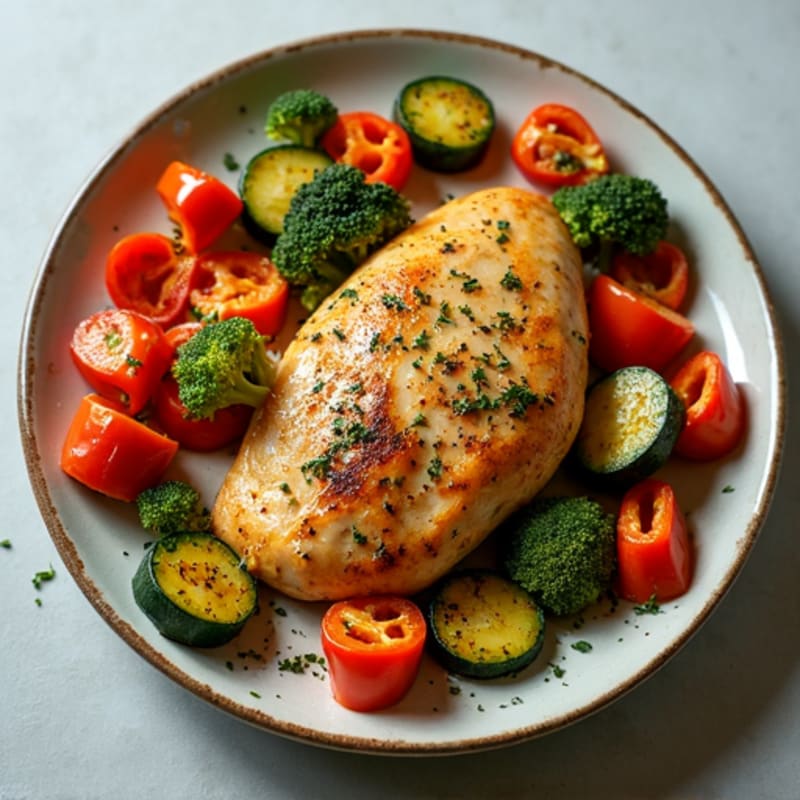 Basic Sheet Pan Chicken and Roasted Vegetables