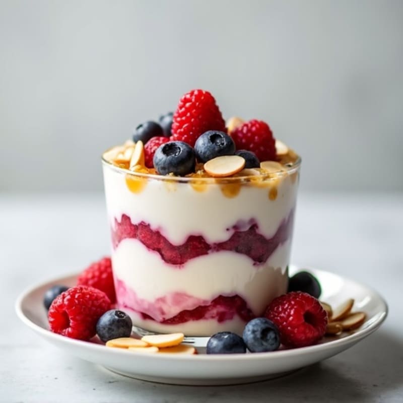 Creamy Greek Yogurt Protein Parfait with Mixed Berries