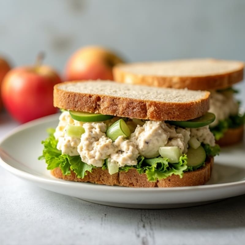 Healthy Creamy Chicken Salad Sandwich