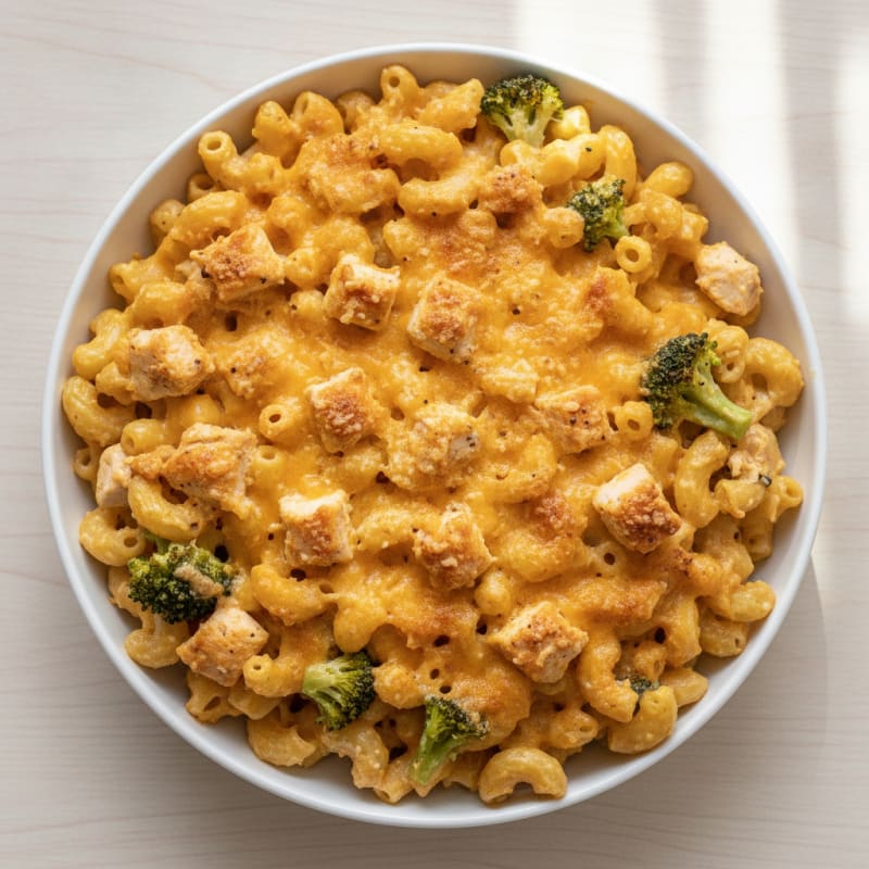 High-Protein Baked Macaroni and Cheese