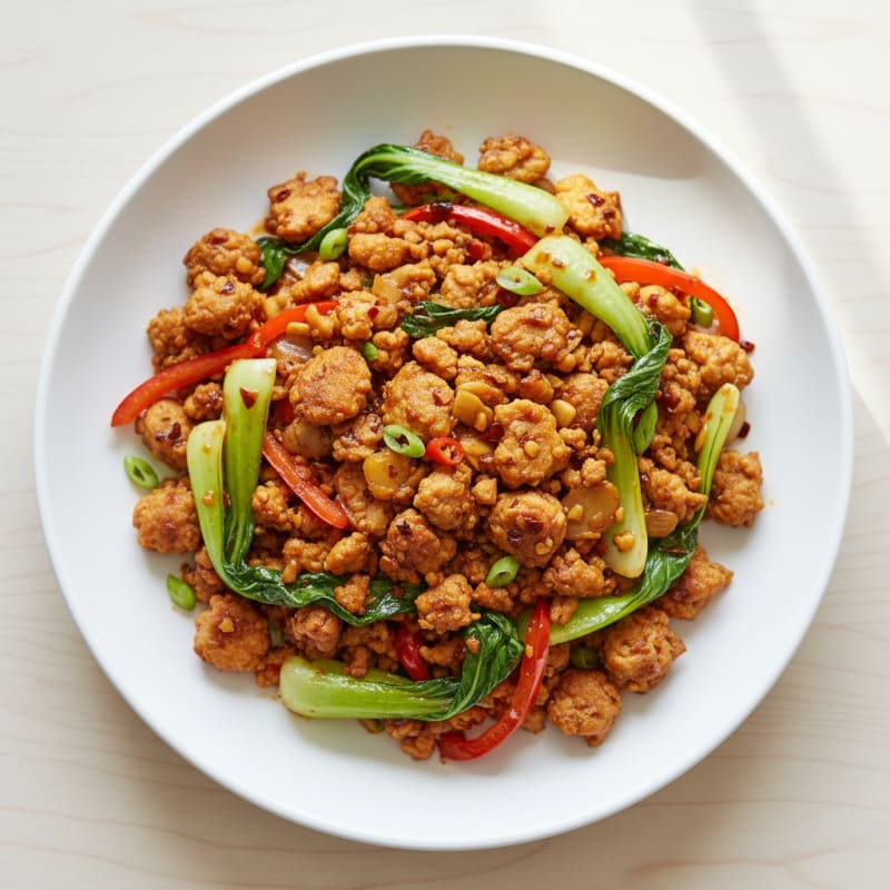 Crispy Chili Chicken Mince Stir-Fry