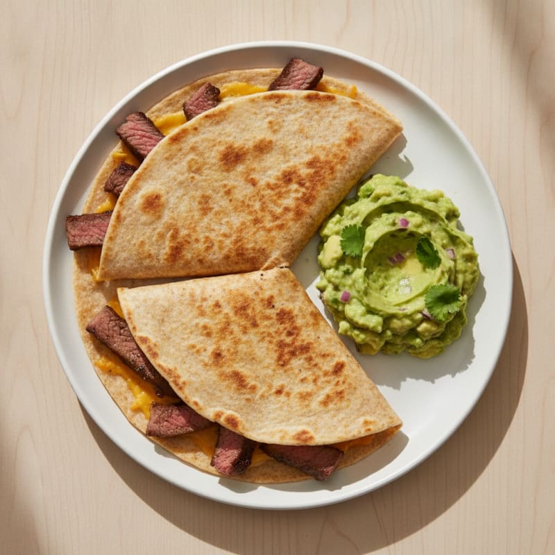 Carne Asada Quesadillas with Guacamole