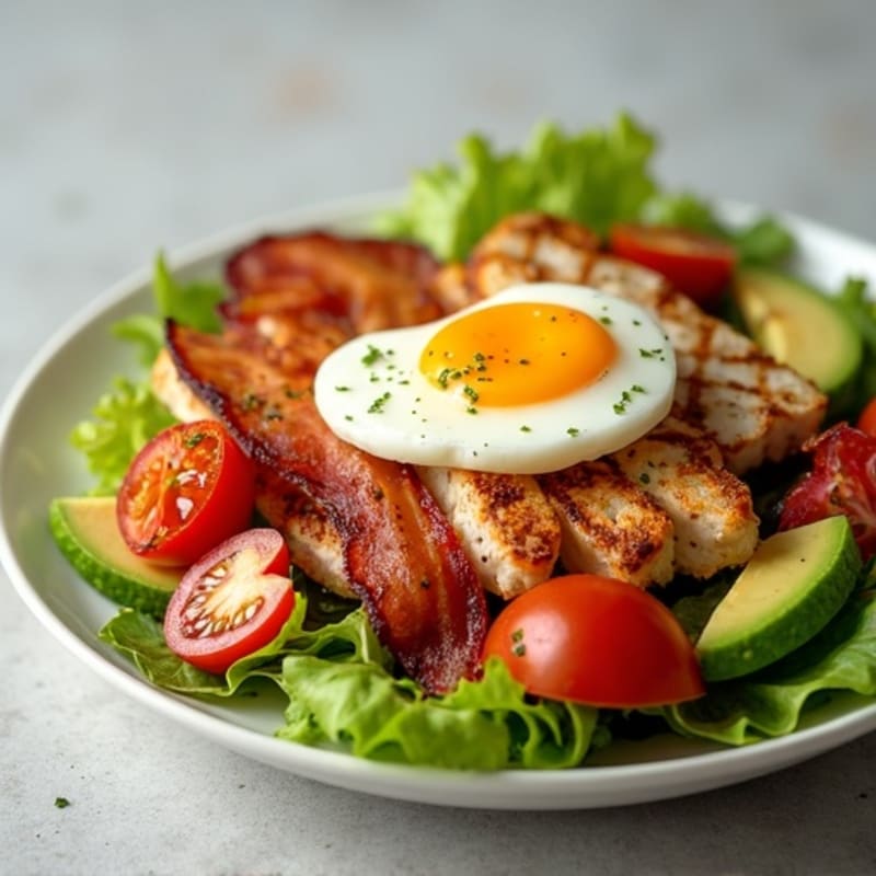 Crispy Turkey Bacon and Avocado BLT Salad
