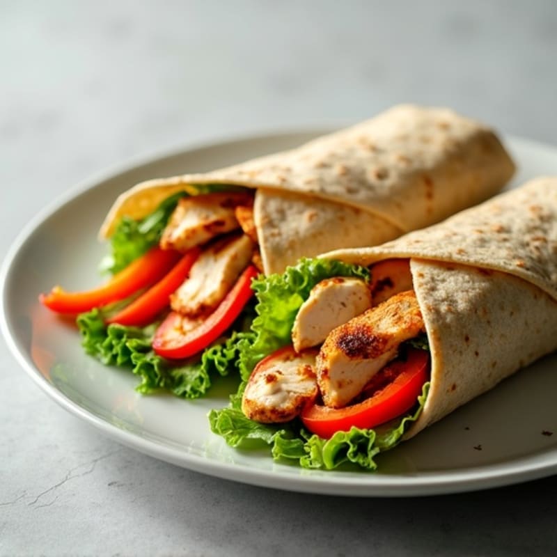 Grilled Chicken and Fresh Veggie Wrap