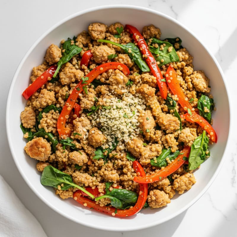 Lean Ground Turkey and Quinoa Bowl