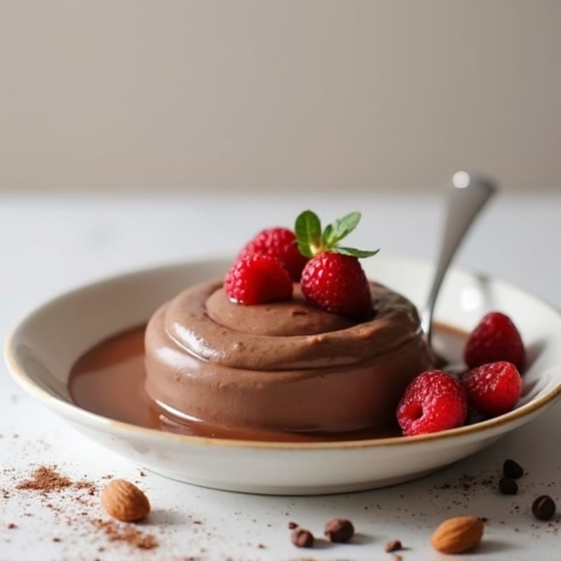 Silky Chocolate Protein Pudding with Greek Yogurt