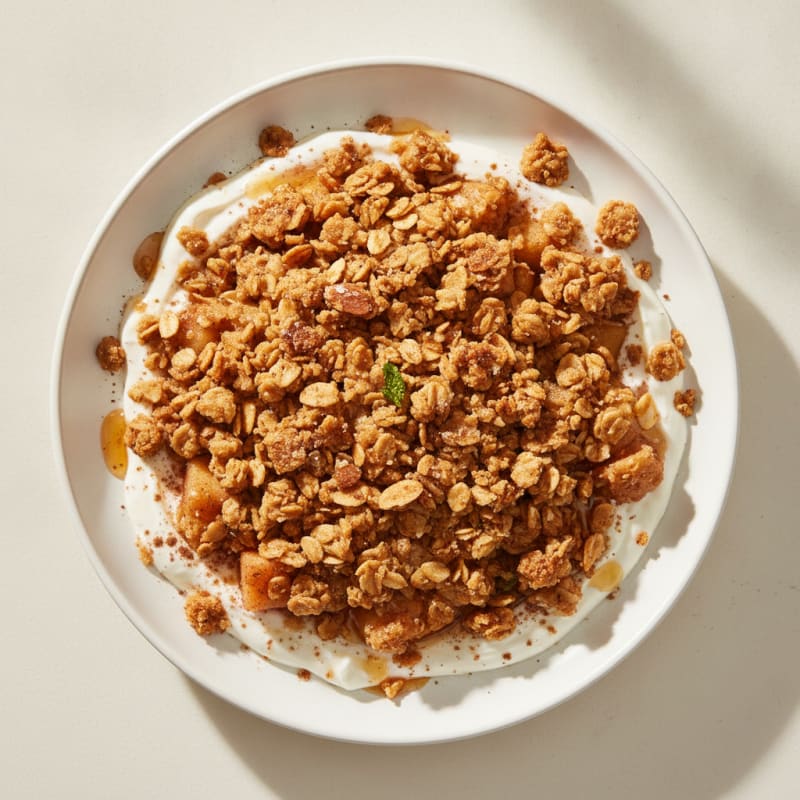 Baked Apple Cinnamon Crumble