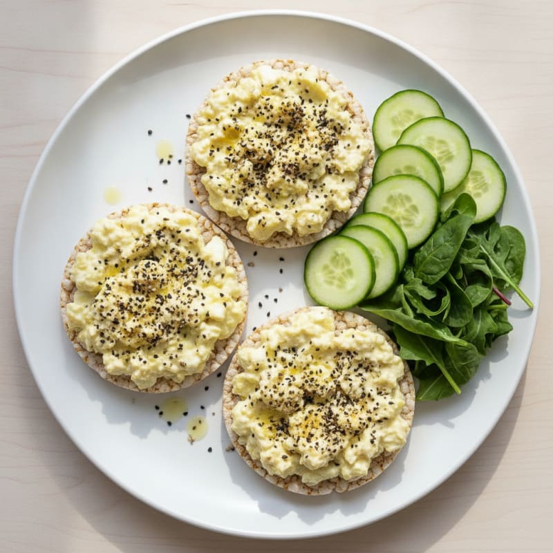 Everything Greek Yogurt Egg Salad Platter