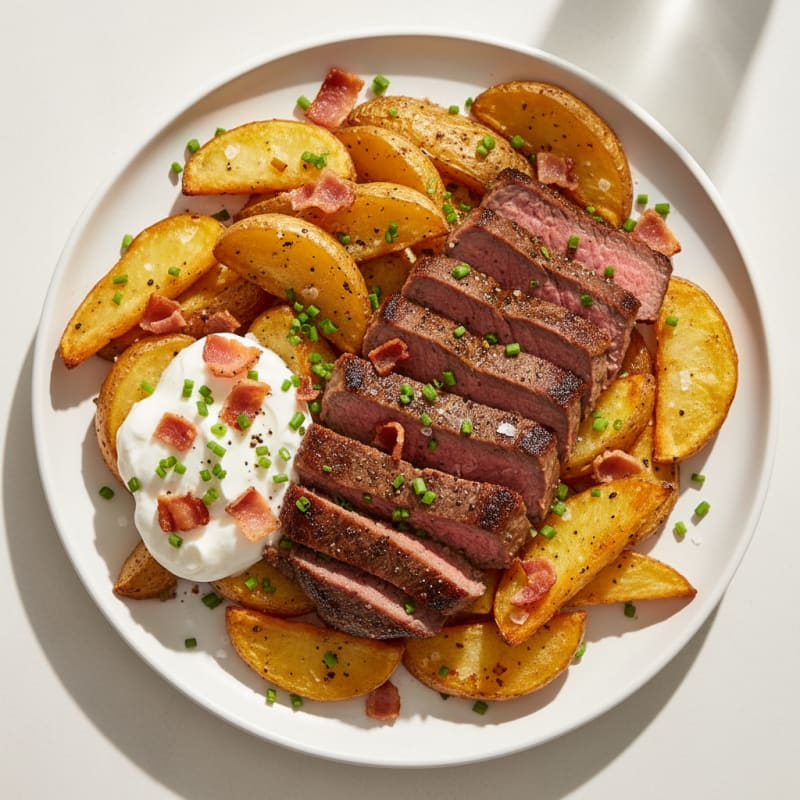 Hearty Steak and Potato Bake