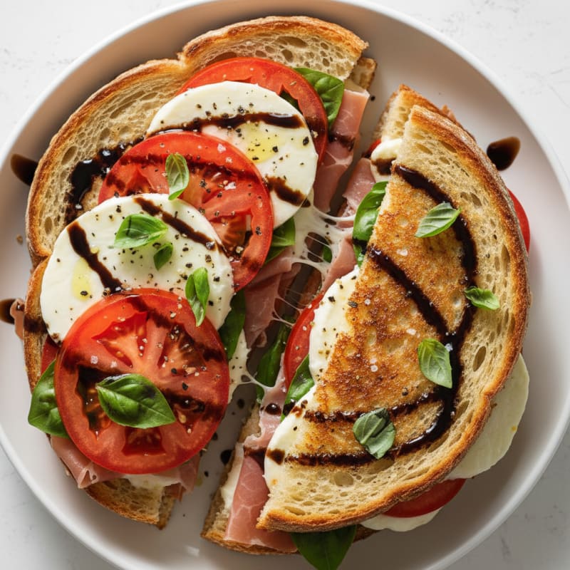 Grilled Caprese Prosciutto Sandwich