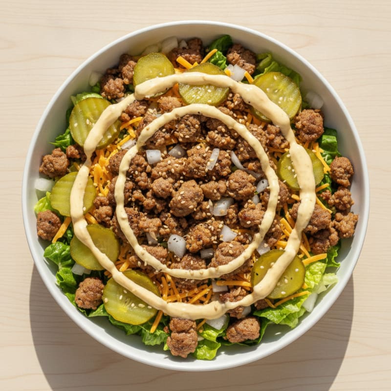 Protein-Packed Big Mac Bowl