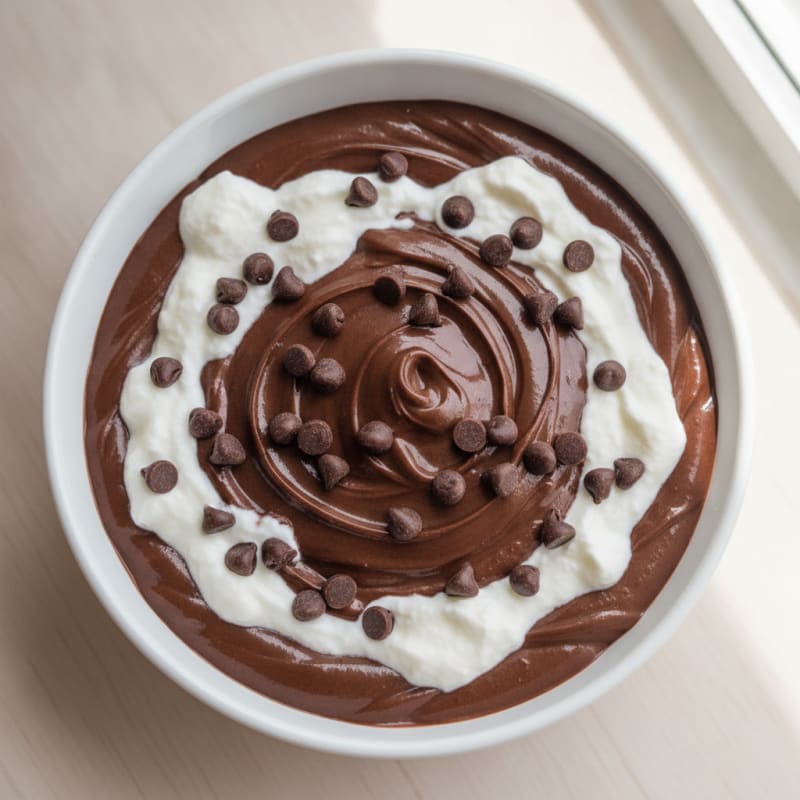 Silky Chocolate Protein Pudding with Greek Yogurt