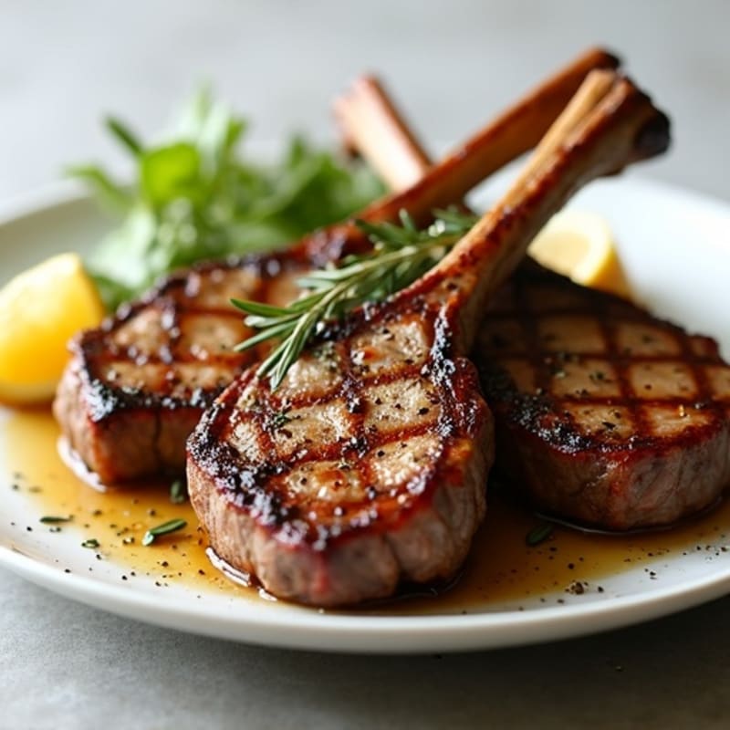 Rosemary-Garlic Grilled Lamb Chops