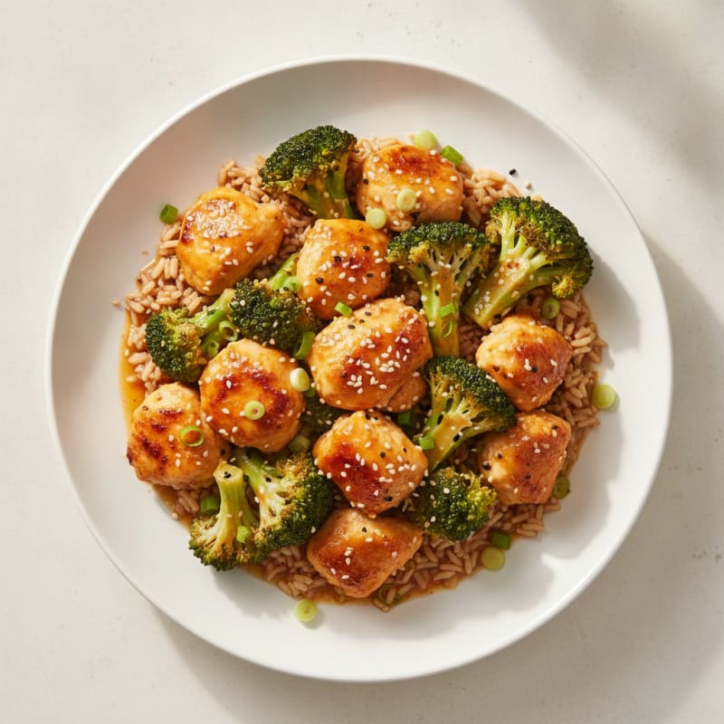 Baked Orange Chicken with Broccoli