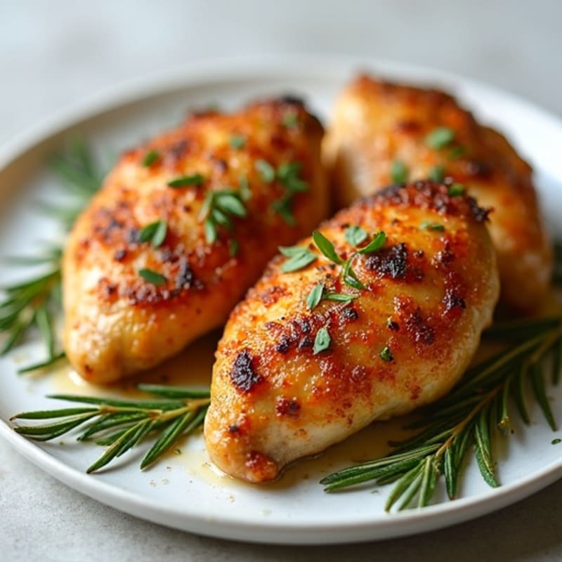 Crispy Herb-Roasted Chicken Thighs with Garlic