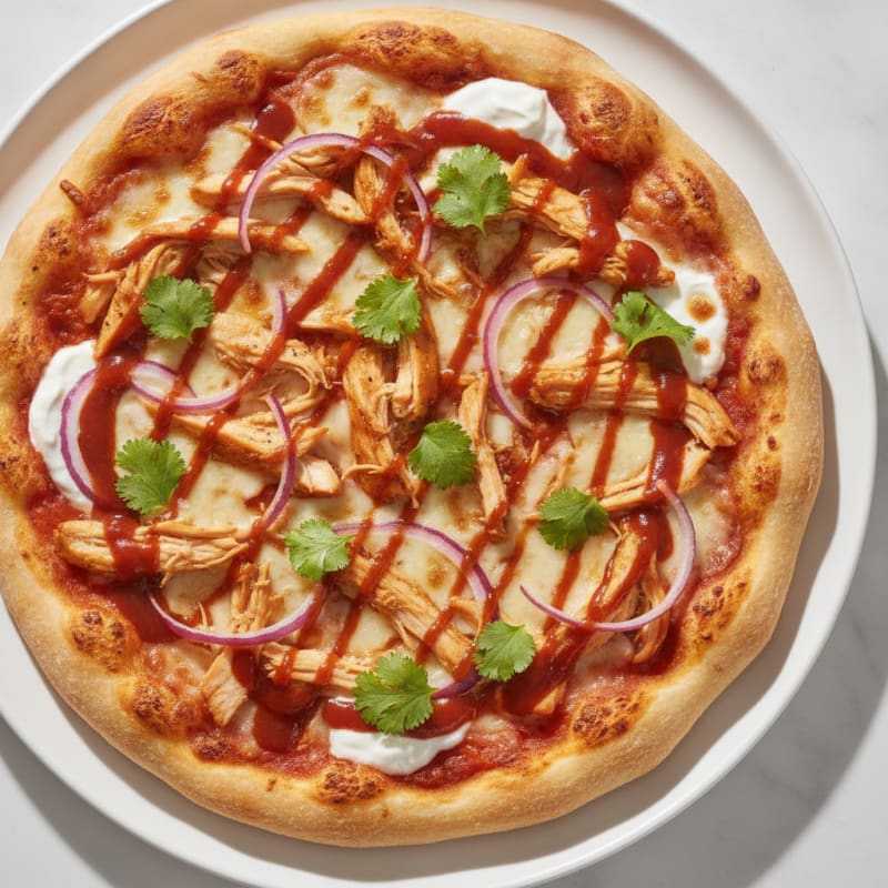 High-Protein BBQ Chicken Pizza
