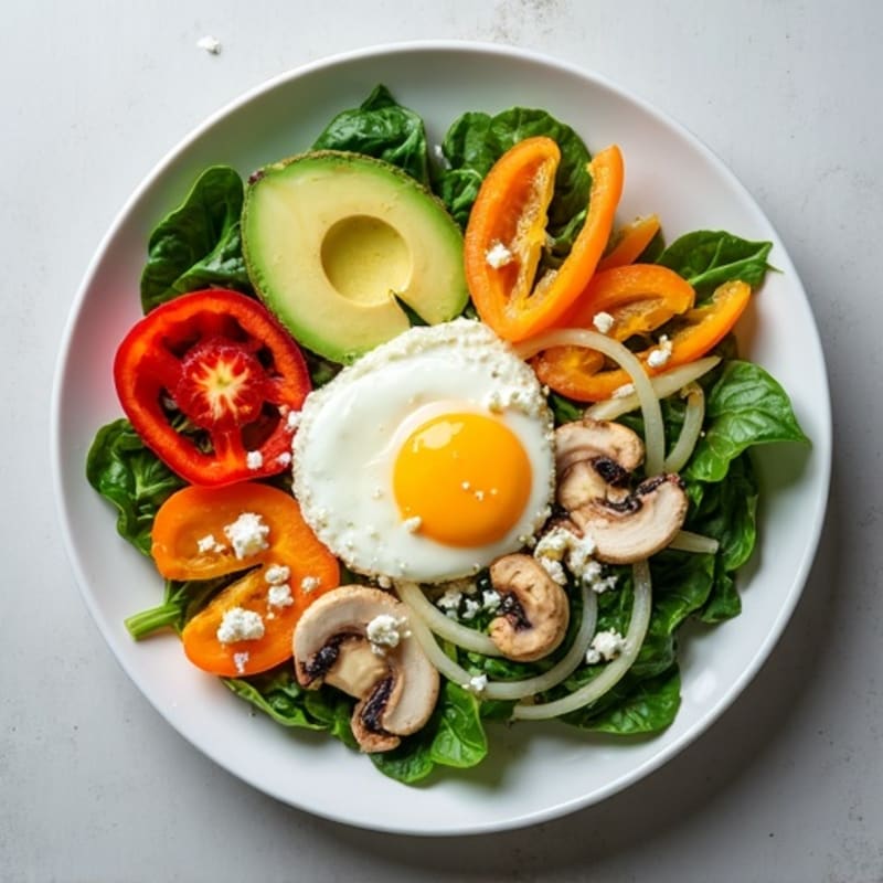 Protein-Packed Veggie and Egg White Scramble Bowl