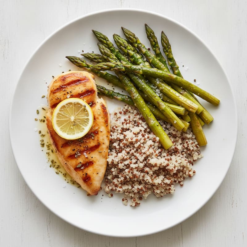 Pan-Seared Chicken with Roasted Asparagus