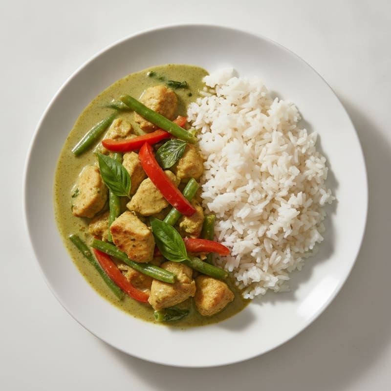 Thai Green Curry Chicken with Jasmine Rice