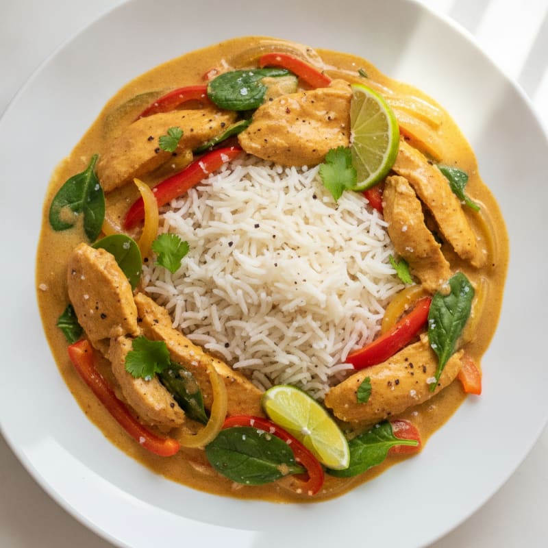 Coconut Curry Chicken with Basmati Rice
