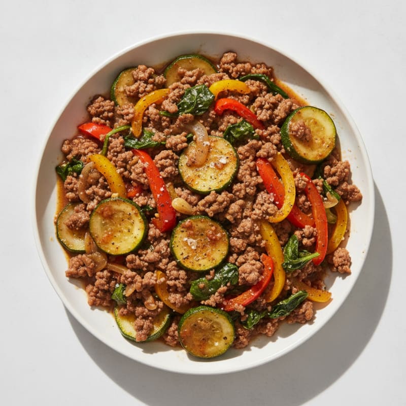 Ground Beef and Vegetable Skillet