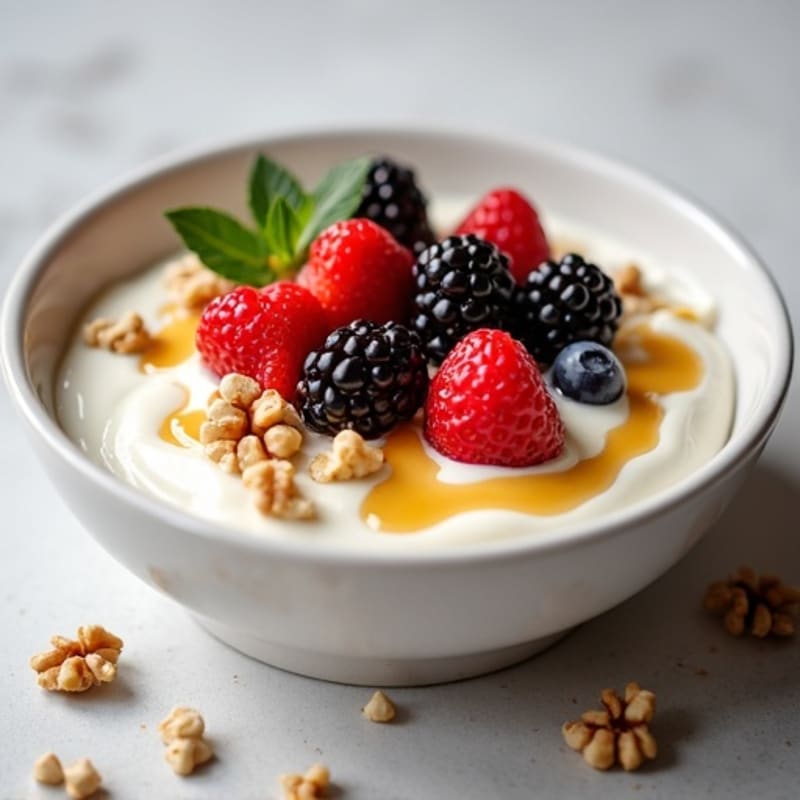 Protein-Rich Greek Yogurt Cheesecake Bowl
