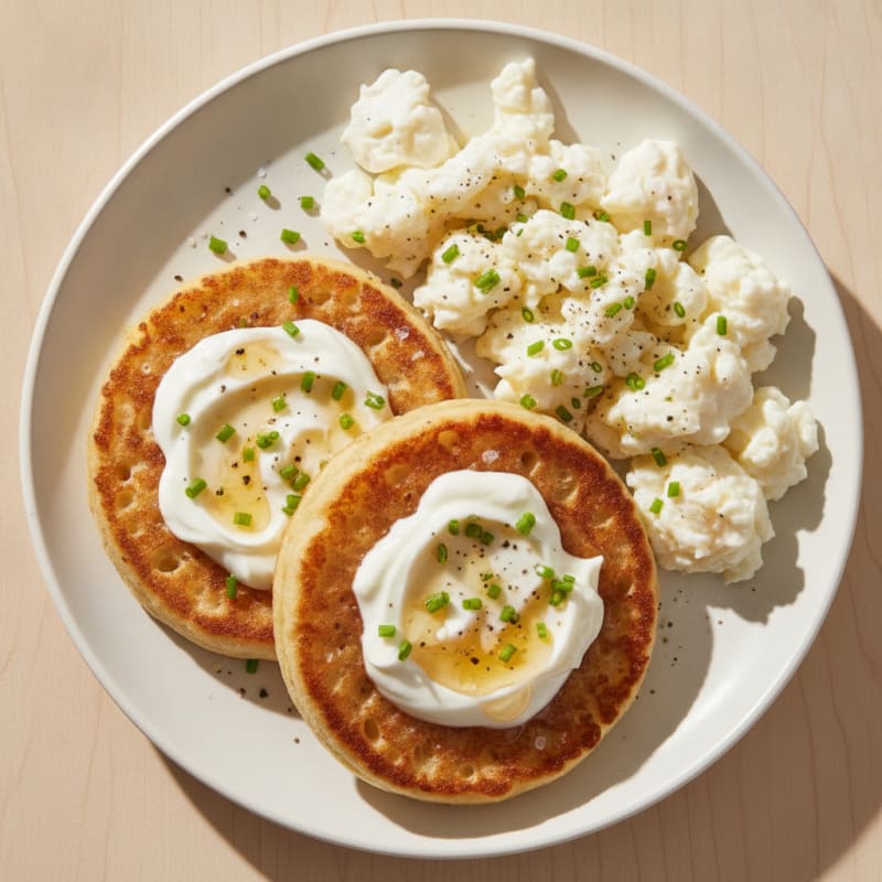 Classic Griddled Crumpets with Honey Butter