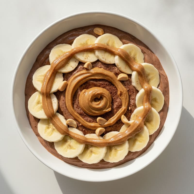 Creamy Greek Yogurt Protein Bowl with Cocoa and Peanut Butter
