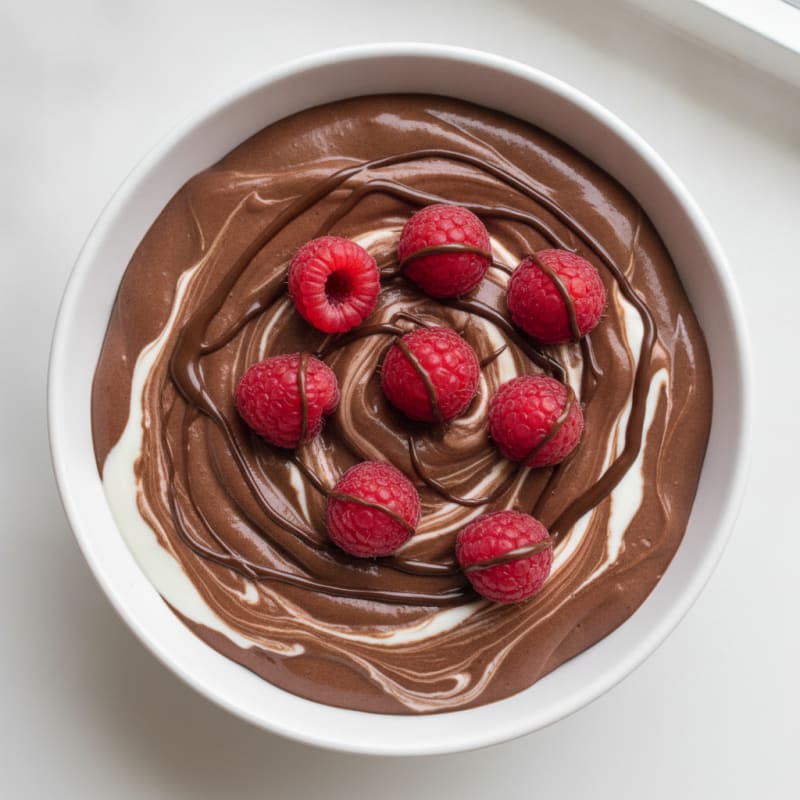 Chocolate Protein Mousse with Greek Yogurt