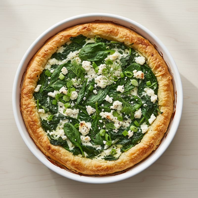 Crispy Spinach and Feta Phyllo Pie