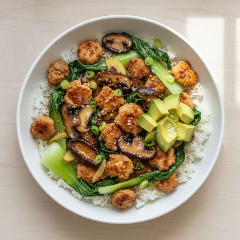 Ground Chicken Umami Instant Pot Bowl