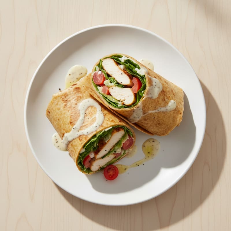Chicken Caesar Protein Wraps