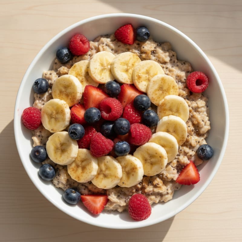 Berry Banana Overnight Oats
