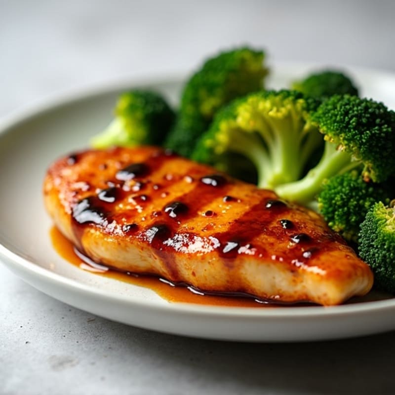Teriyaki Glazed Chicken with Roasted Broccoli