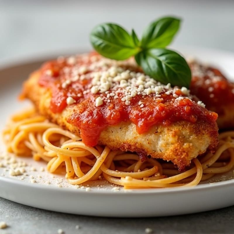 Healthy Crispy Chicken Parmesan