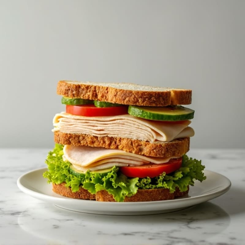 Stacked Turkey Club with Fresh Avocado