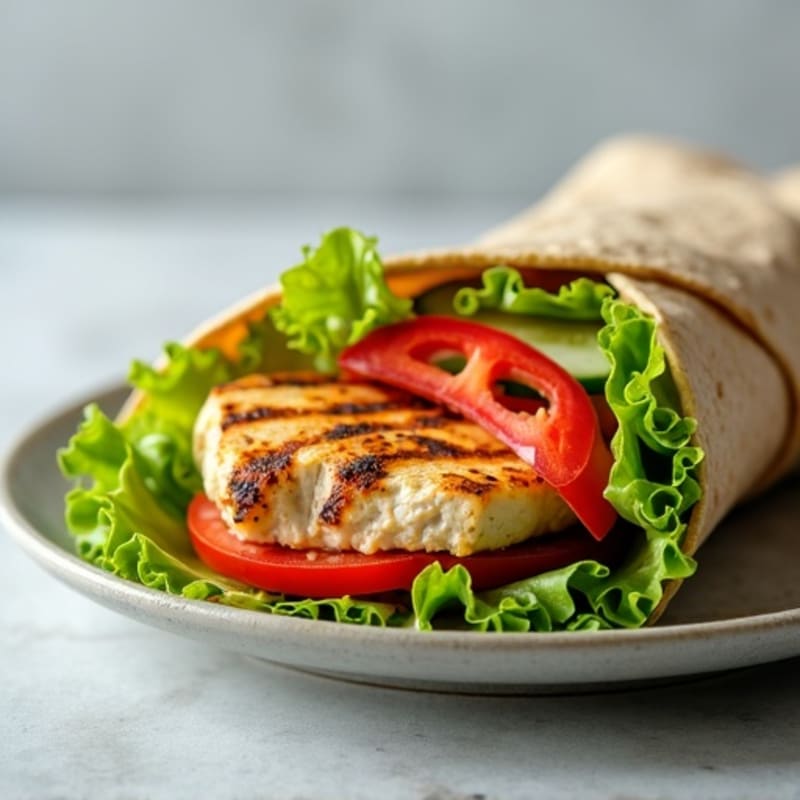 Grilled Chicken and Fresh Veggie Wrap