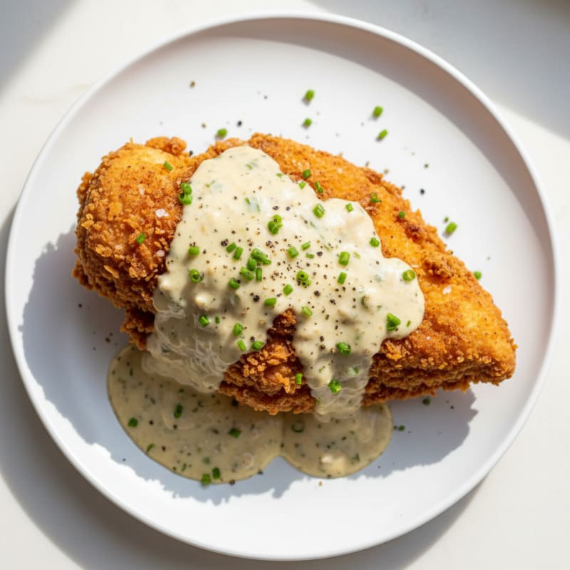 Buttermilk Fried Chicken with Creamy Gravy