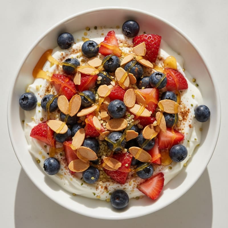 Creamy Greek Yogurt with Berries
