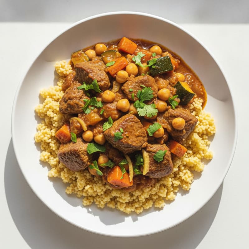 Moroccan Lamb Tagine with Couscous