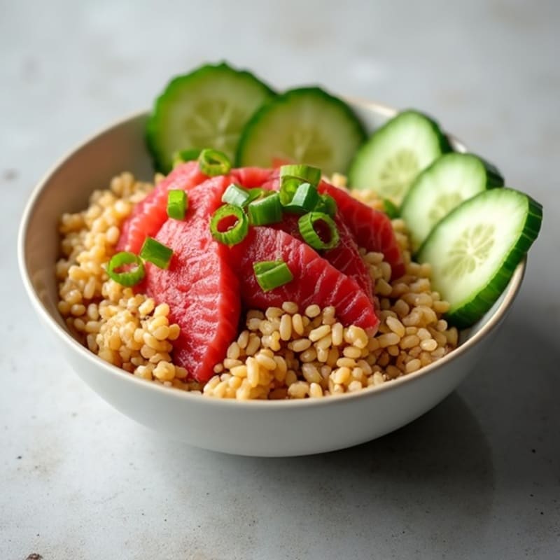Fresh Ahi Tuna Poke Bowl with Sesame Rice