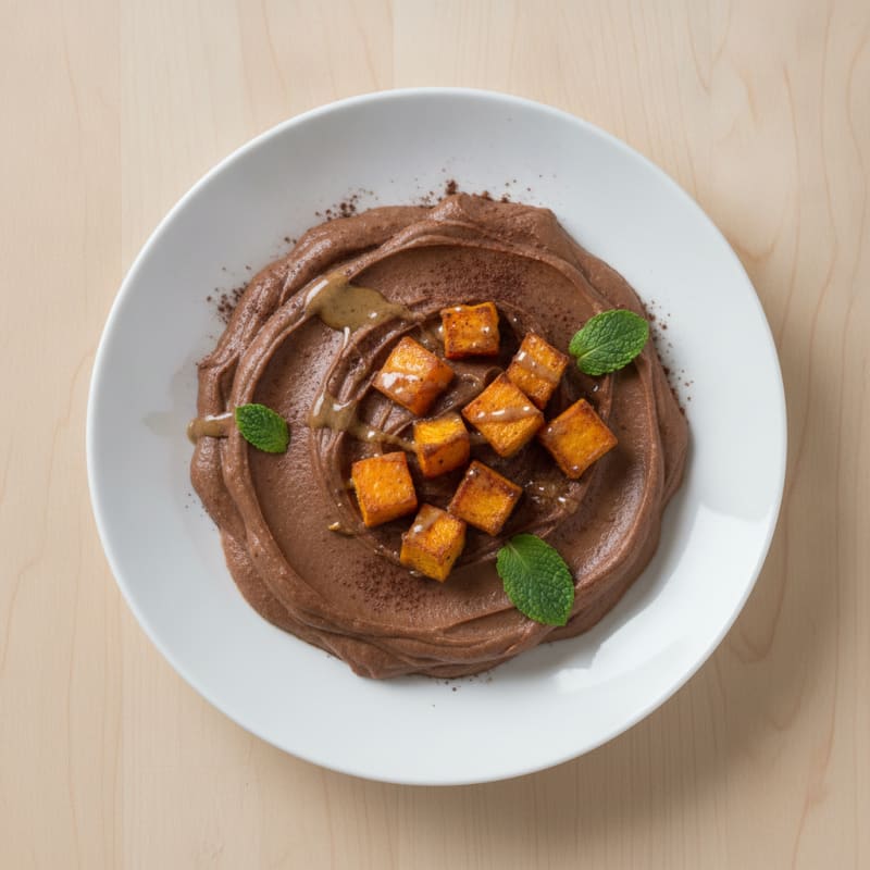 High-Protein Chocolate Sweet Potato Pudding