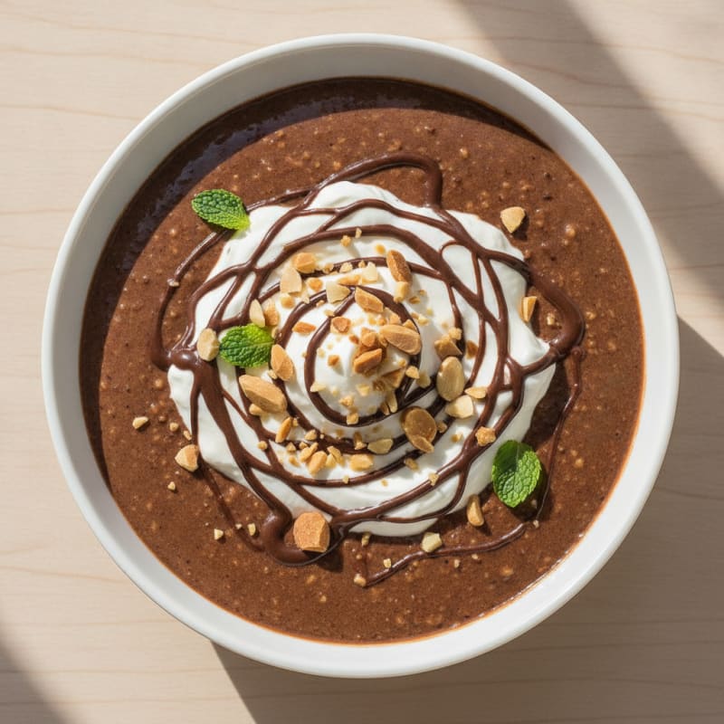 Silky Chocolate Protein Pudding with Greek Yogurt