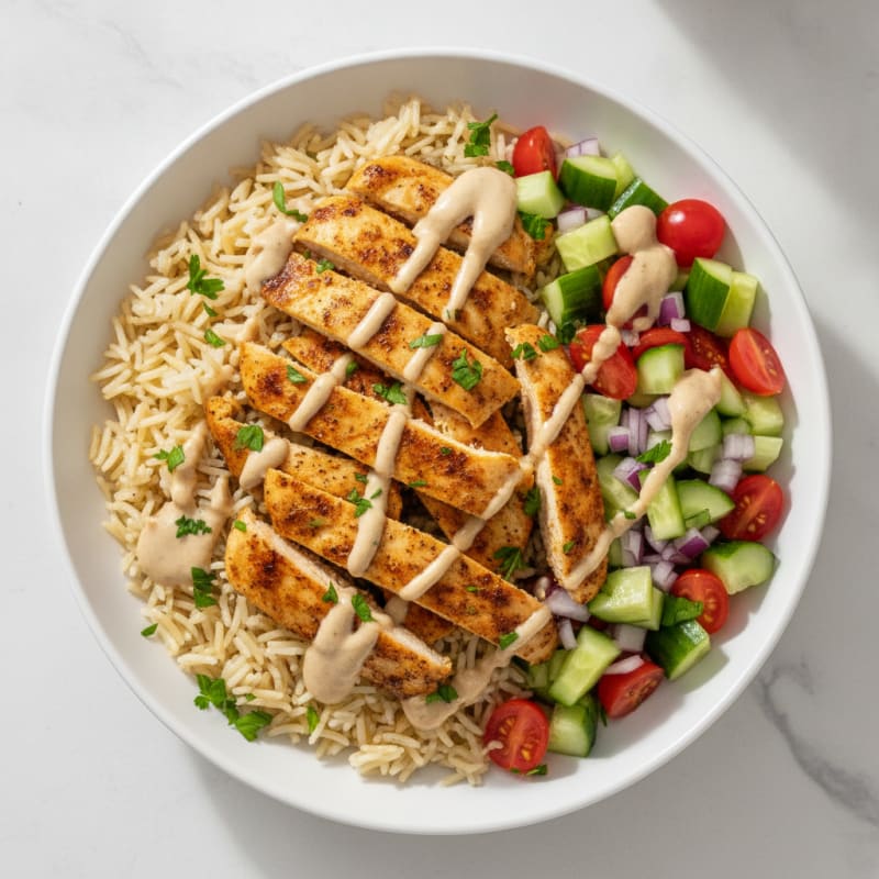 Chicken Shawarma Rice Bowl