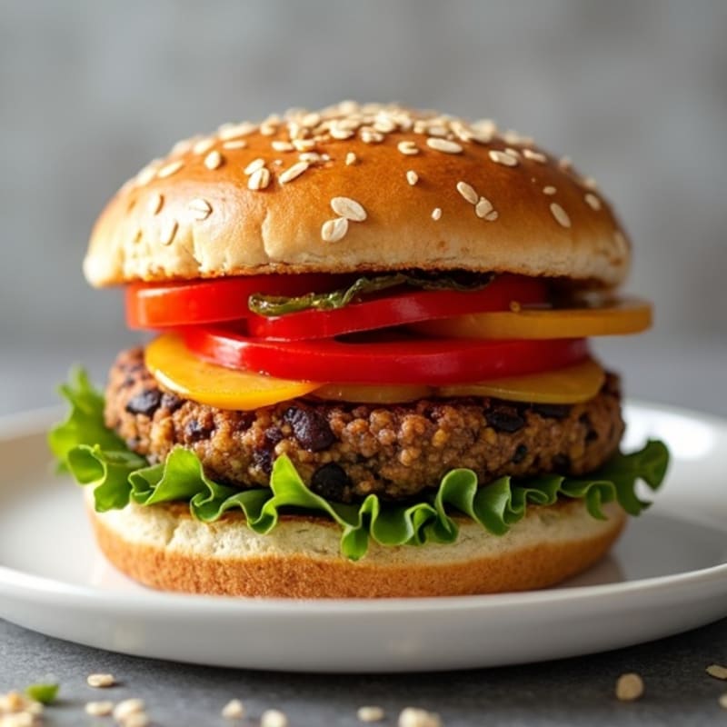 Smoky Chipotle Black Bean Quinoa Burgers